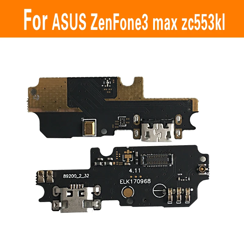 

Genuine Sync Date Connector Flex Cable For Asus zenfone 3 MAX ZC553KL 5.5" Microphone + USB Charger Jack Dock Port Flex Cable