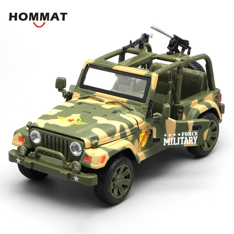 Модель HOMMAT 1:32 Джип внедорожник военная сила армейский автомобиль литый под