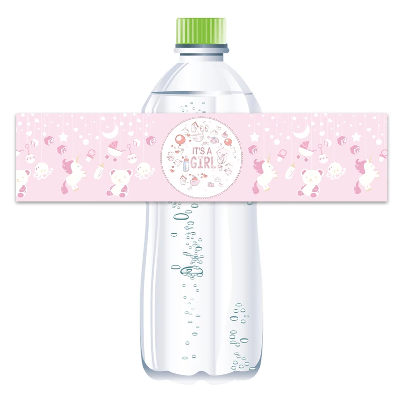 Omilut 12 шт. Baby Shower Свадебные украшения для девочек/мальчиков бутылка минеральной