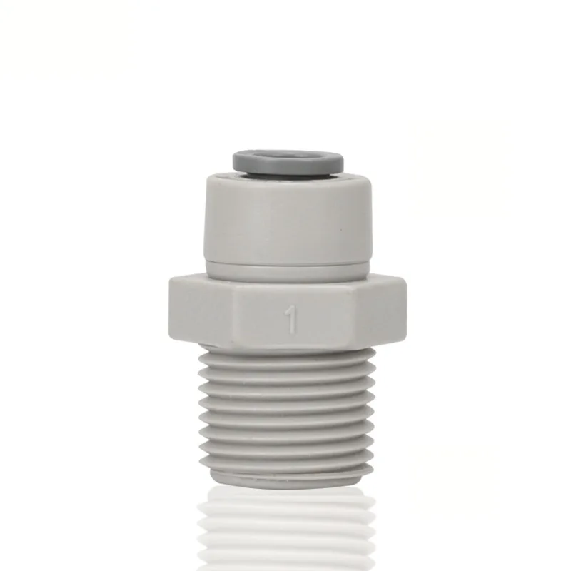 3/8 &quotNPT Male Thread - 1/4'' OD Tube RO быстрый соединитель для воды прямой плотный