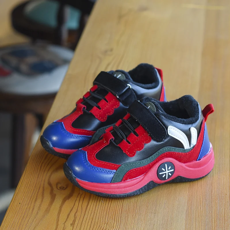 Children Winter Warm Sports Sneakers Boys Soft Cotton Shoes Girls Spring Pink Fashion Waterproof Casual | Детская одежда и обувь