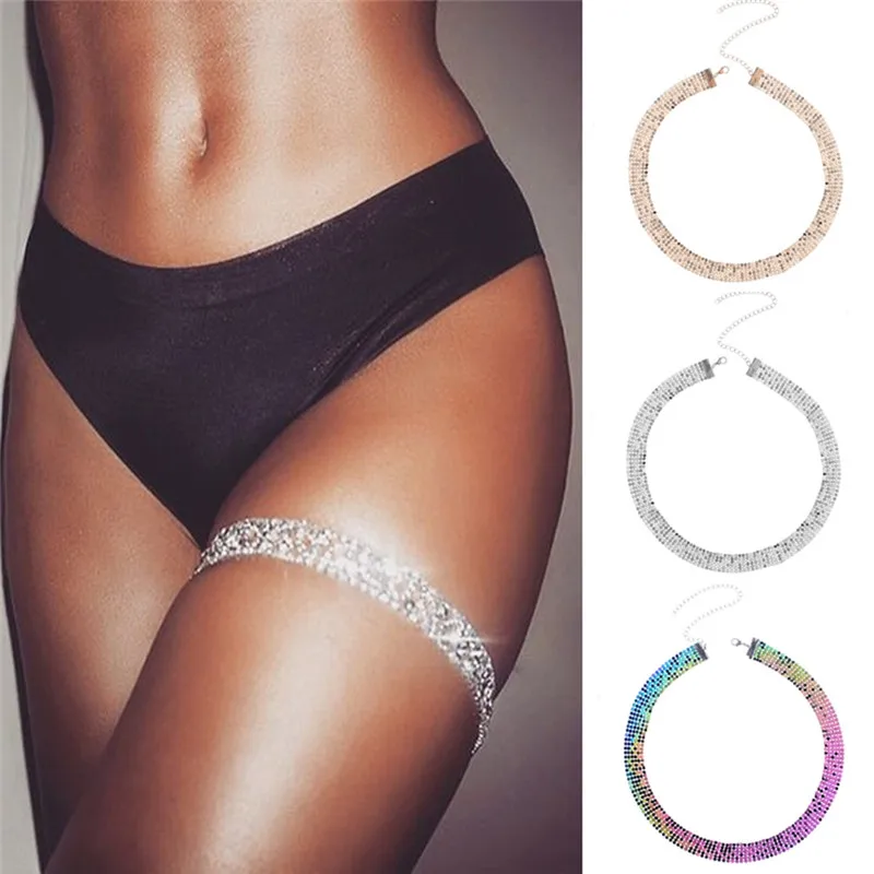 Разноцветная цепочка для тела со стразами женщин и девочек сексуальная ночных