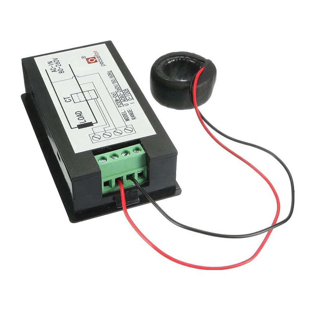 4 in 1 LCD Panel Digital Voltmeter Ammeter AC 260V 100A Amp Volt Meter Current Tester with Transformer CT | Инструменты