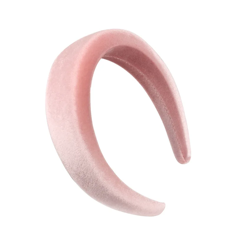 

New Hair Accessories Solid Color Velvet Women Headbands Wide Plastic Hairband for Women Fashion Headwear Girls Turban Hair Band