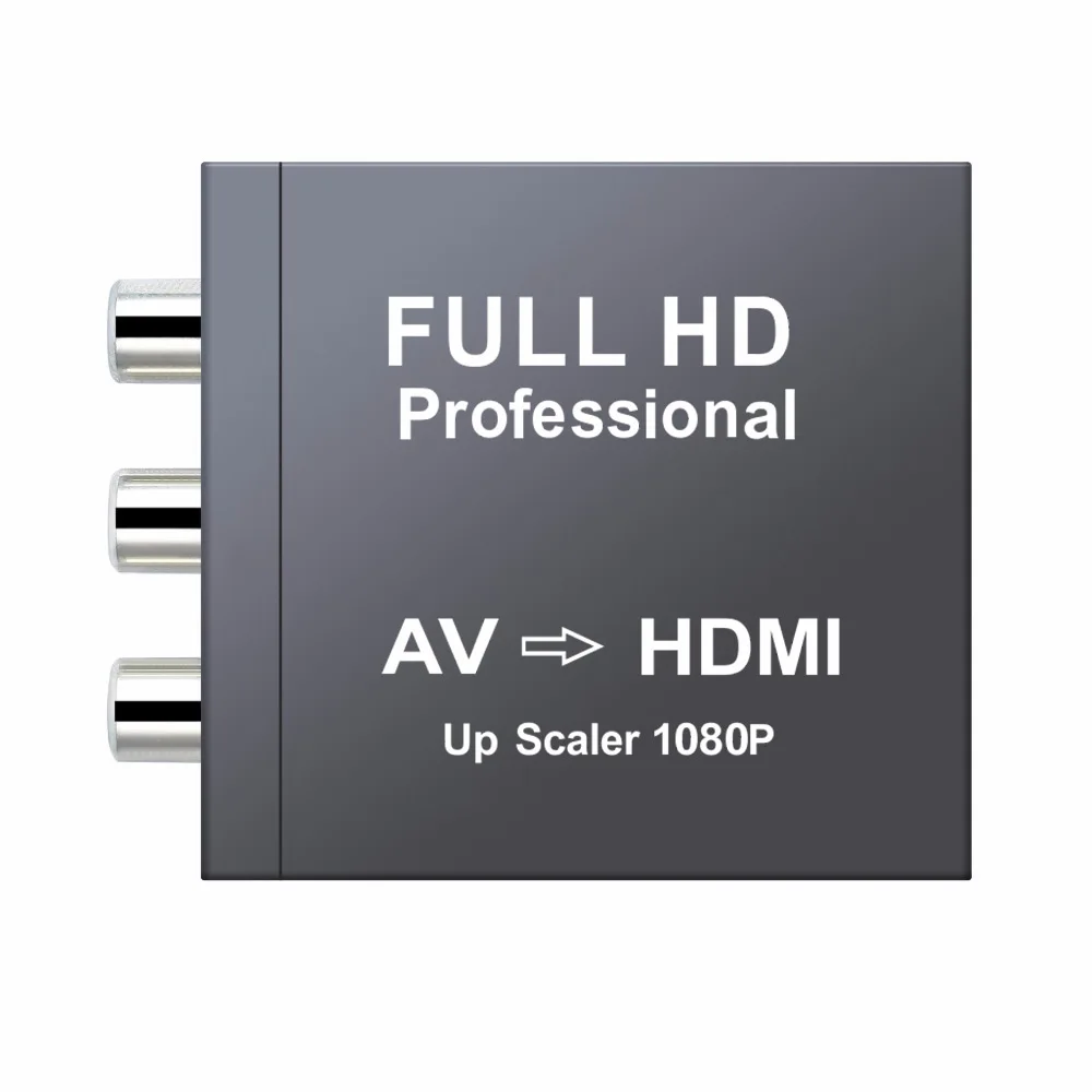 Преобразователь AV-HDMI RCA Composite CVBS видео аудио адаптер AV2HDMI с поддержкой 720P/1080p в