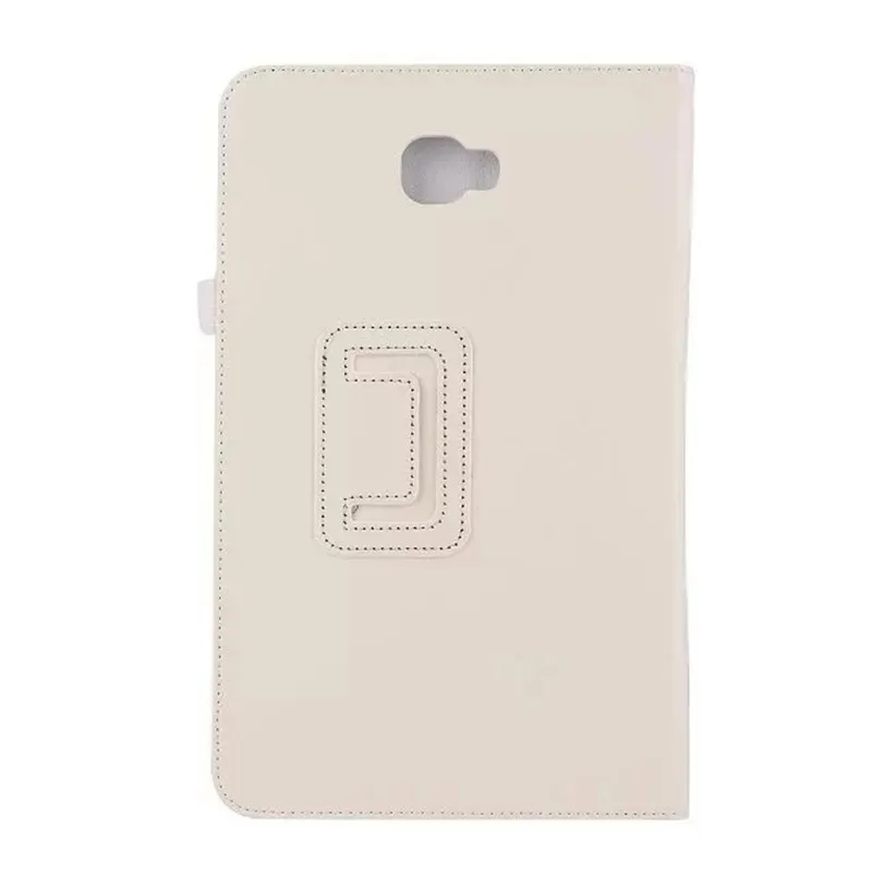 white-zhi jia Чехол для Samusng Galaxy Tab A A6, 10,1 дюймов, SM-T580, T585, 10,1 дюймов, откидной кожаный чехол для планшета, Умный Магнитный чехол-подставка - Цвет: white-zhi jia