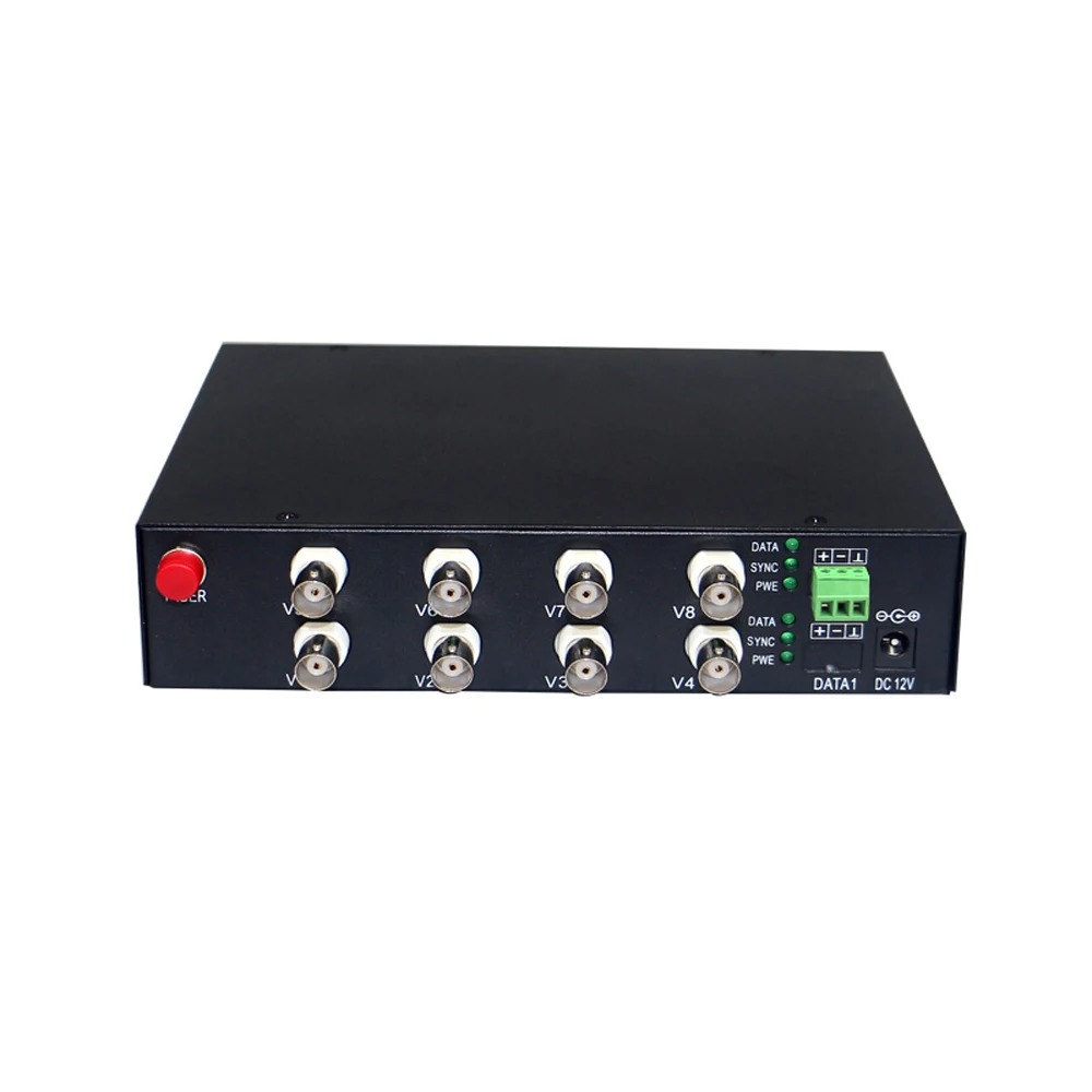 HD видео волоконно-оптический медиаконвертер (передатчик и приемник) с данными