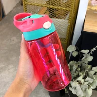 children school outdoor drinking bottle training cup new hot fashion 480 ml cute baby water cup leak proof bottle with straw lid