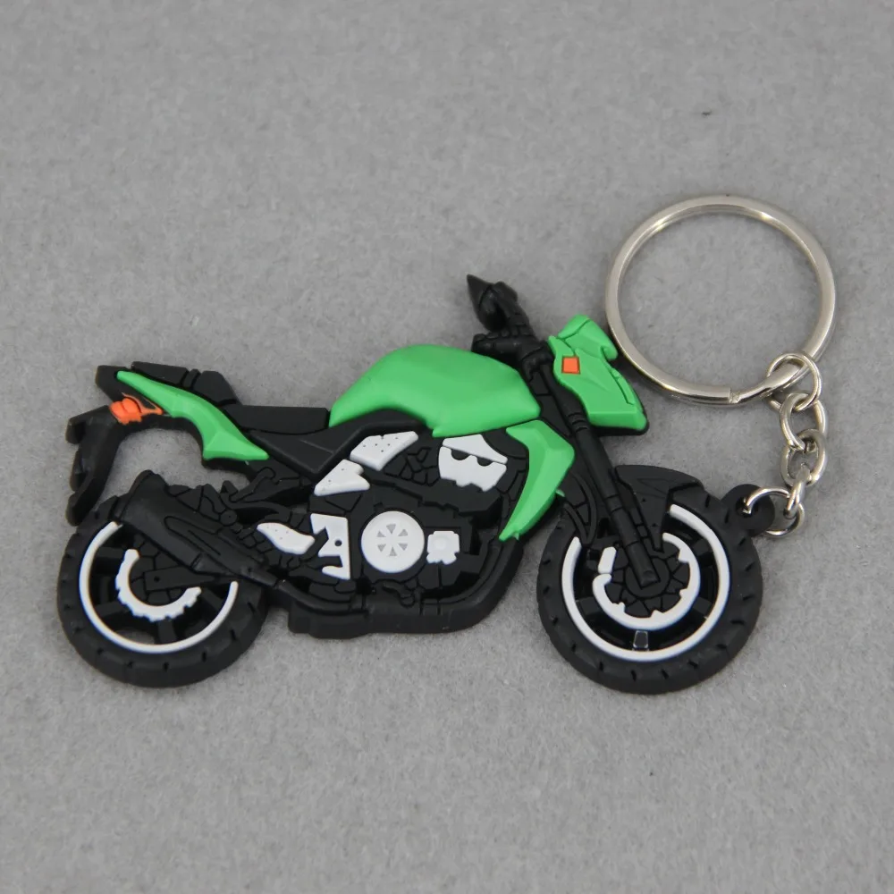 Модель мотоцикла мягкий резиновый брелок для Honda kawasaki BMW Harley Suzuki Yamaha с