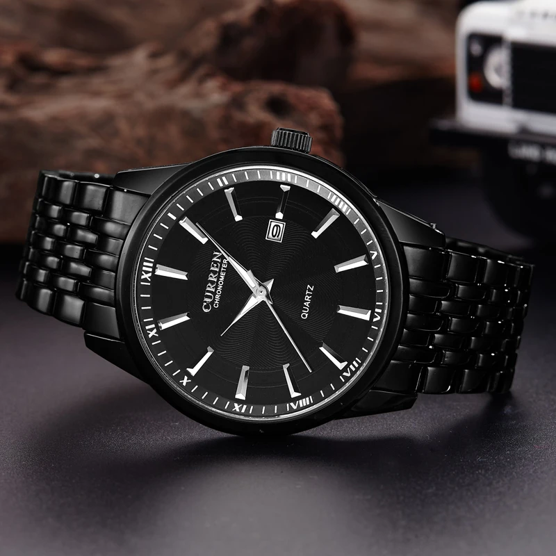 CURREN Часы мужские Бизнес Кварцевые часы Топ бренд Роскошные военные наручные