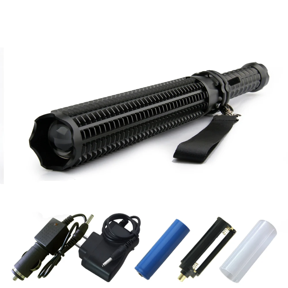 Powerful Baseball lantern telescopic baton cree XM L T6 LED flashlight 18650 OR AAA tactical self defense Torch | Лампы и освещение