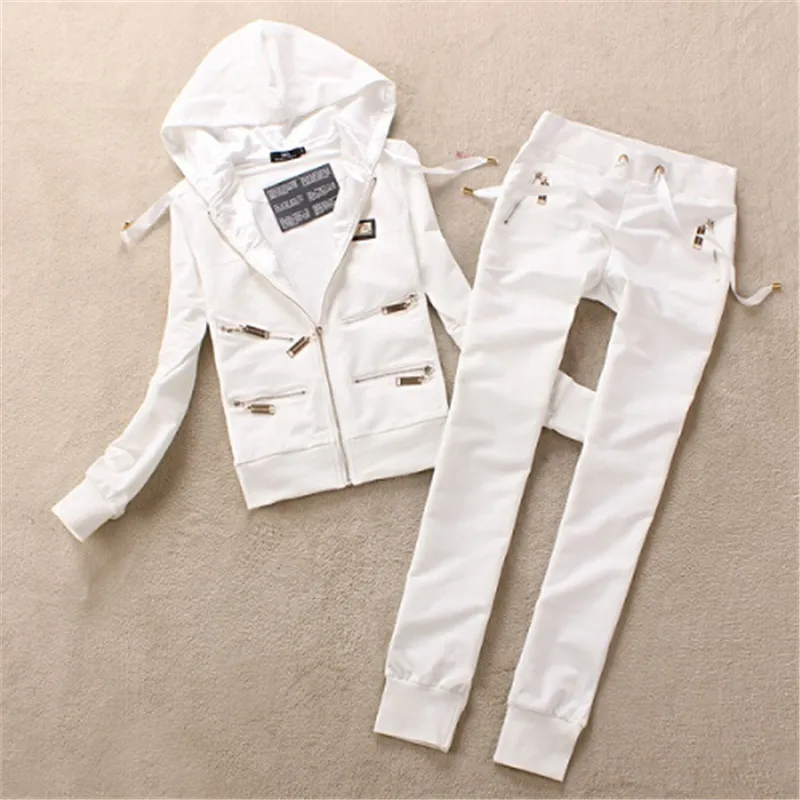 

Hot sale Fashion and Casual Women Tracksuit Hoodie Sweatshirt Coat+Pants Casual high quality