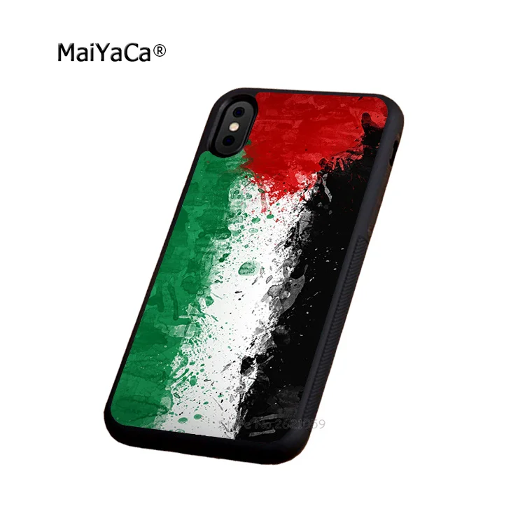 Палестинский флаг Мягкие боковые края чехол для телефона iPhone 5S SE 6 6S plus 7 8 X XR XS MAX