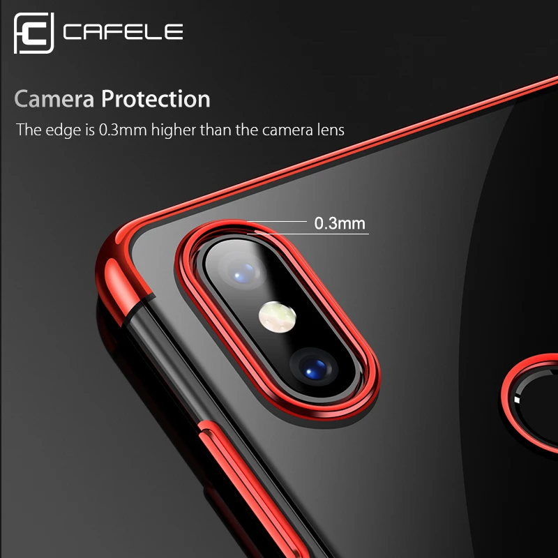 Cafele гальванический ТПУ чехол для Xiao mi 8 мягкий гибкий из Xiaomi цветной 8| |