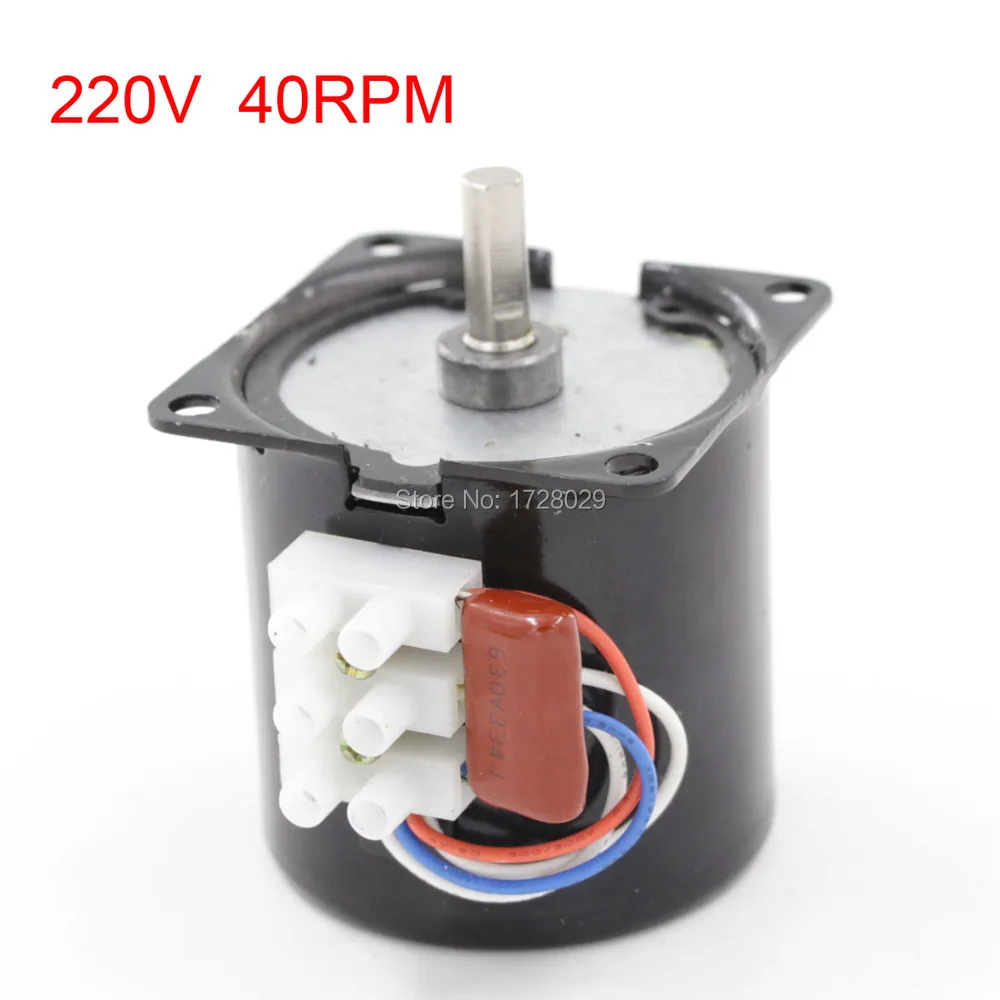 60KTYZ AC 220V 40RPM 7 мм диаметр вала синхронный мотор коробки передач|gear box motor|box motorgear motor