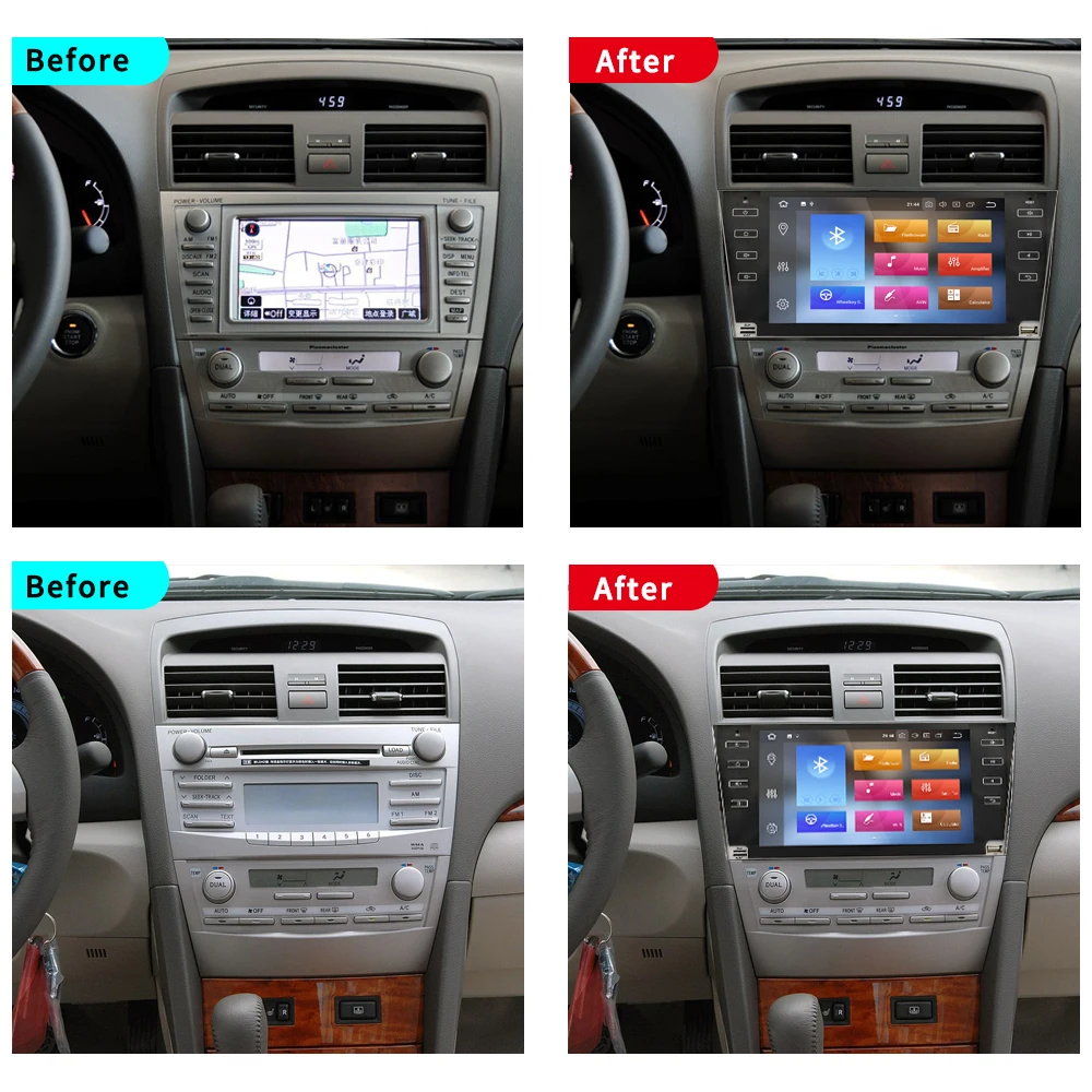 EKIY 9 ''IPS 2 Din Android 8 1 автомобильный мультимедийный плеер для TOYOTA CAMRY 2006-2011 Стерео