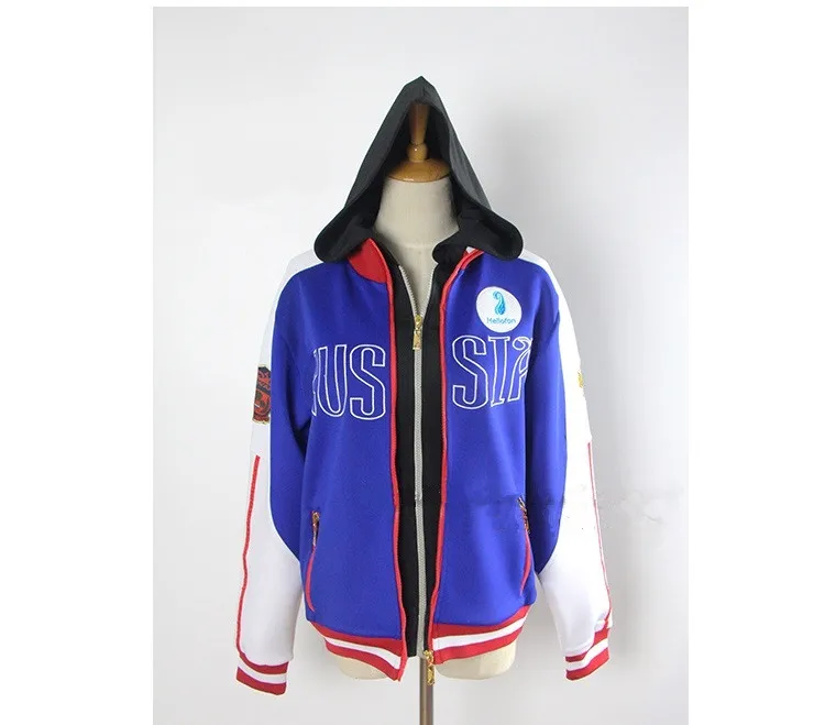 Женский/мужской костюм для косплея аниме Yuri on Ice Plisetsky с вышивкой куртка +