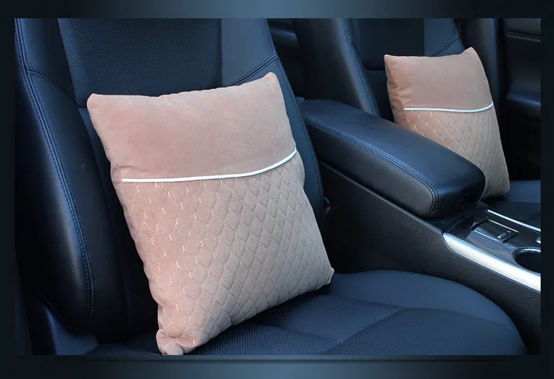 Подголовник автомобиля подушка для шеи плюшевые авто защита шеи Отдых подушки для сиденья талии поддерживает подушка памяти хлопок