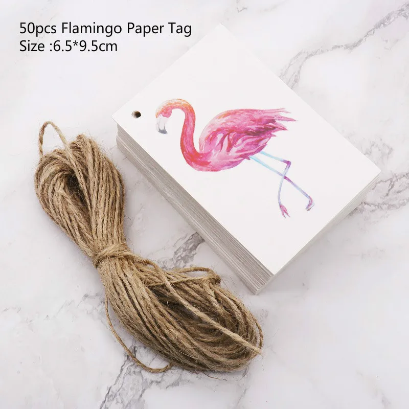 Paper Tag Розовые украшения для дня рождения, свадьбы, фламинго, баннеры, блестящие топперы для кексов, воздушные шары из алюминиевой фольги, фламинго, вечерние принадлежности - Цвет: Paper Tag