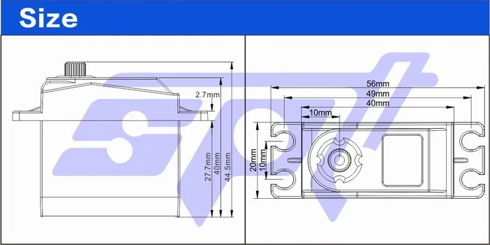 SPT5620 20 кг 0 08 с высоким разрешением металлические шестерни супер высокоскоростной