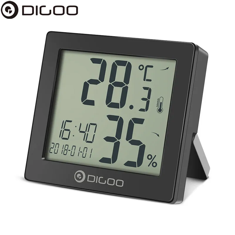 DIGOO DG C11 цифровые часы Настольный будильник с температурой термометр влажности