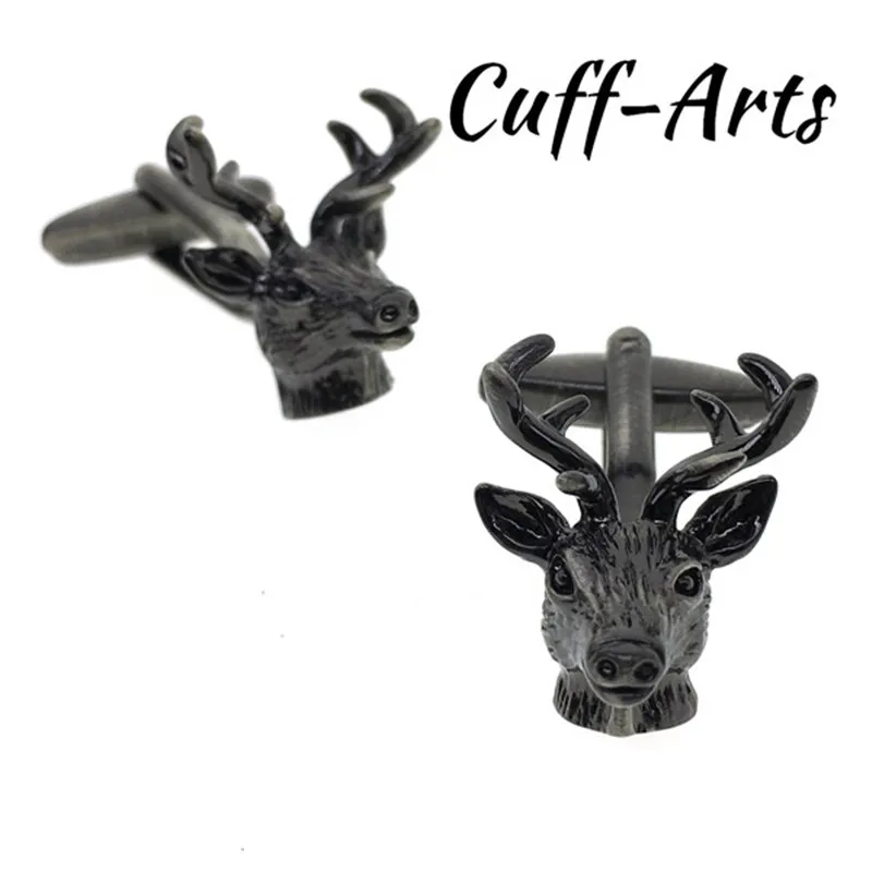 Запонки для мужчин зажим галстука головы оленя мужские ювелирные изделия