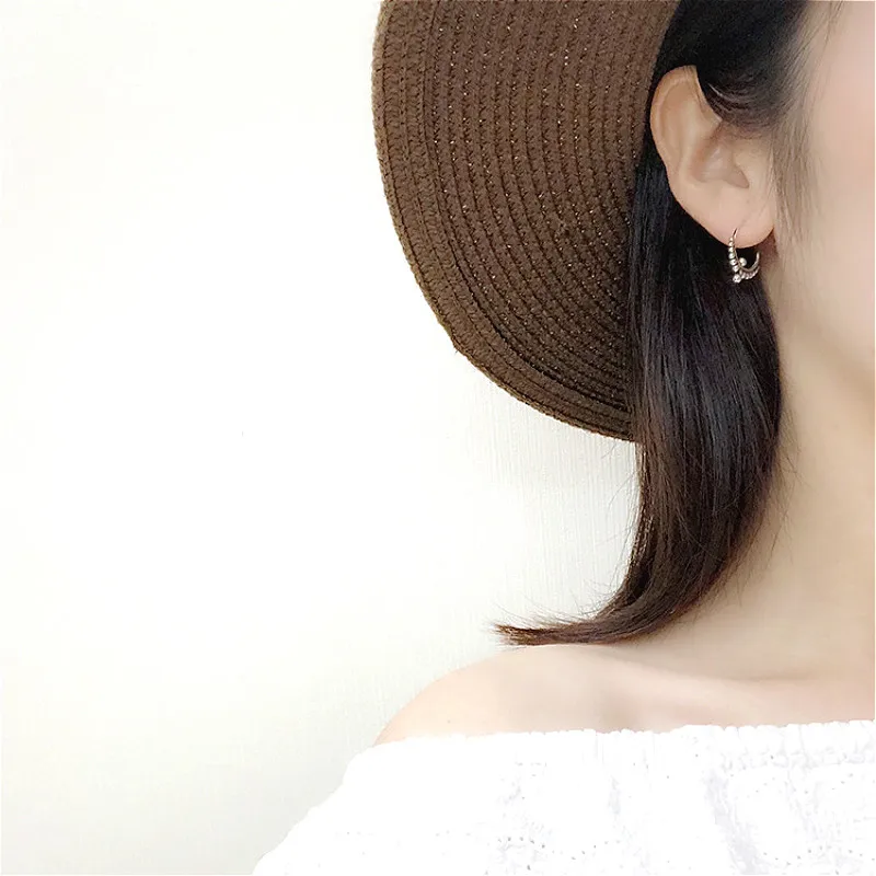 Женские винтажные серьги кольца Flyleaf круглые из стерлингового серебра 925 пробы с