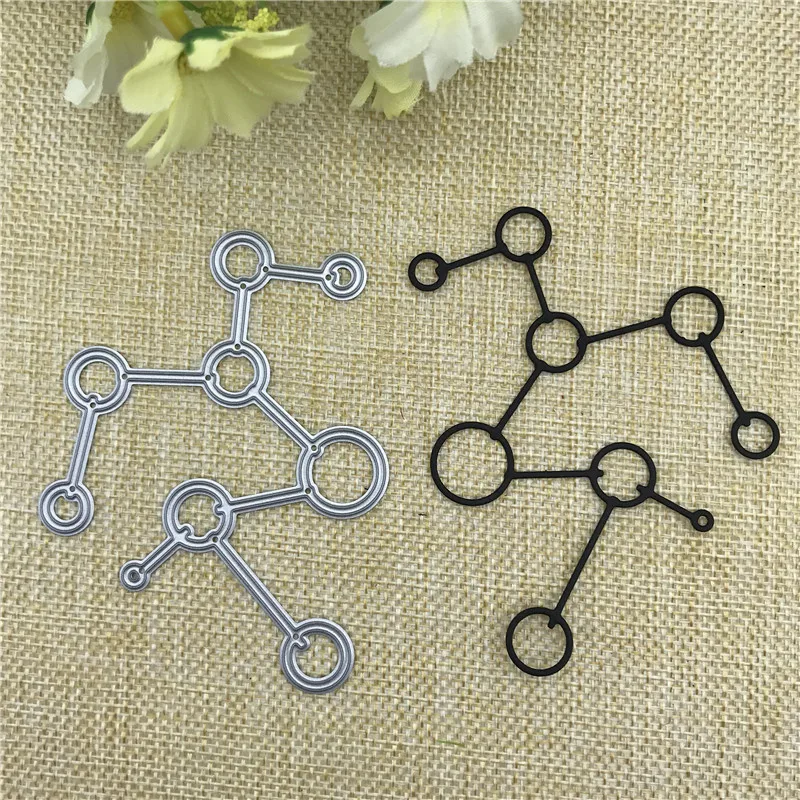 Геометрический полая круглая металлическая штампованная трафарет lett для сделай