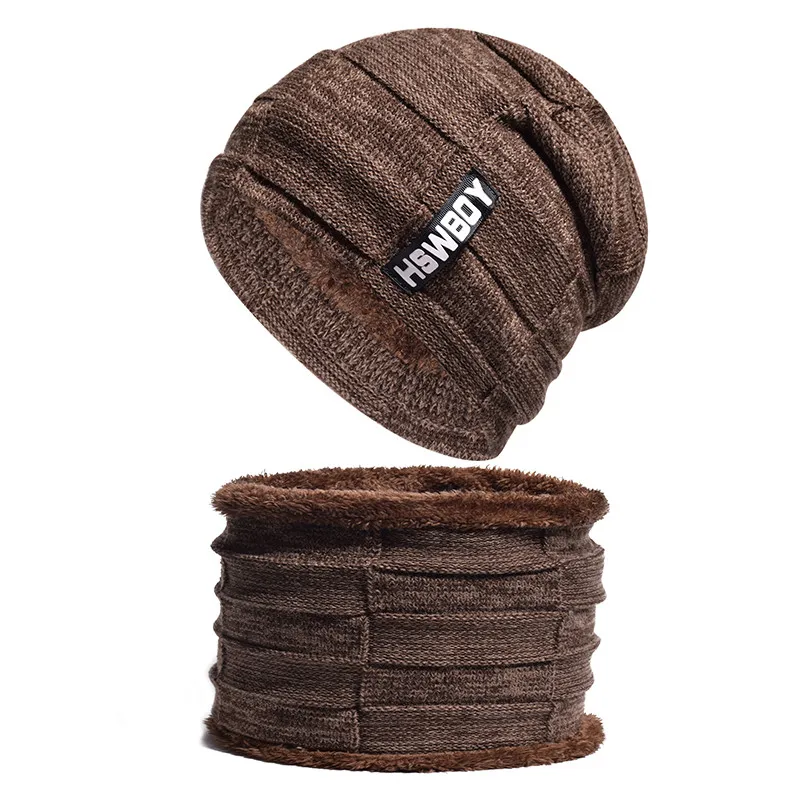 MNKNCL зимняя шапка Skullies Beanies зимние шапки для мужчин и женщин шерстяной шарф Шапка