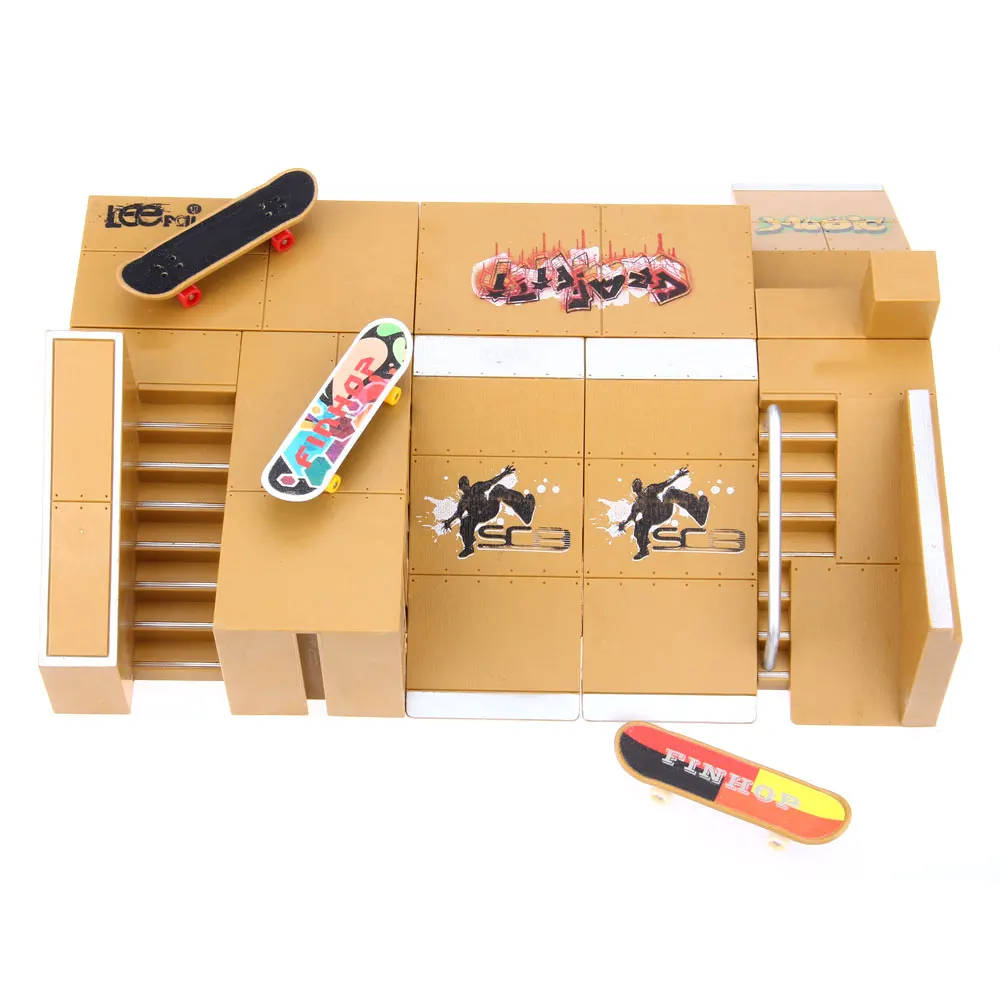 8 шт. скейт набор в виде парка рампы Запчасти для Tech Настольный пальцевый