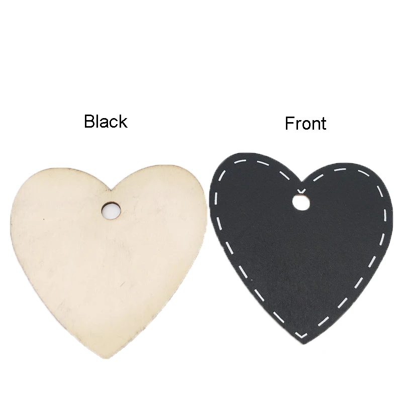 10 шт. в форме сердца деревянная подвесная бирка с пеньковой нитью ценовая