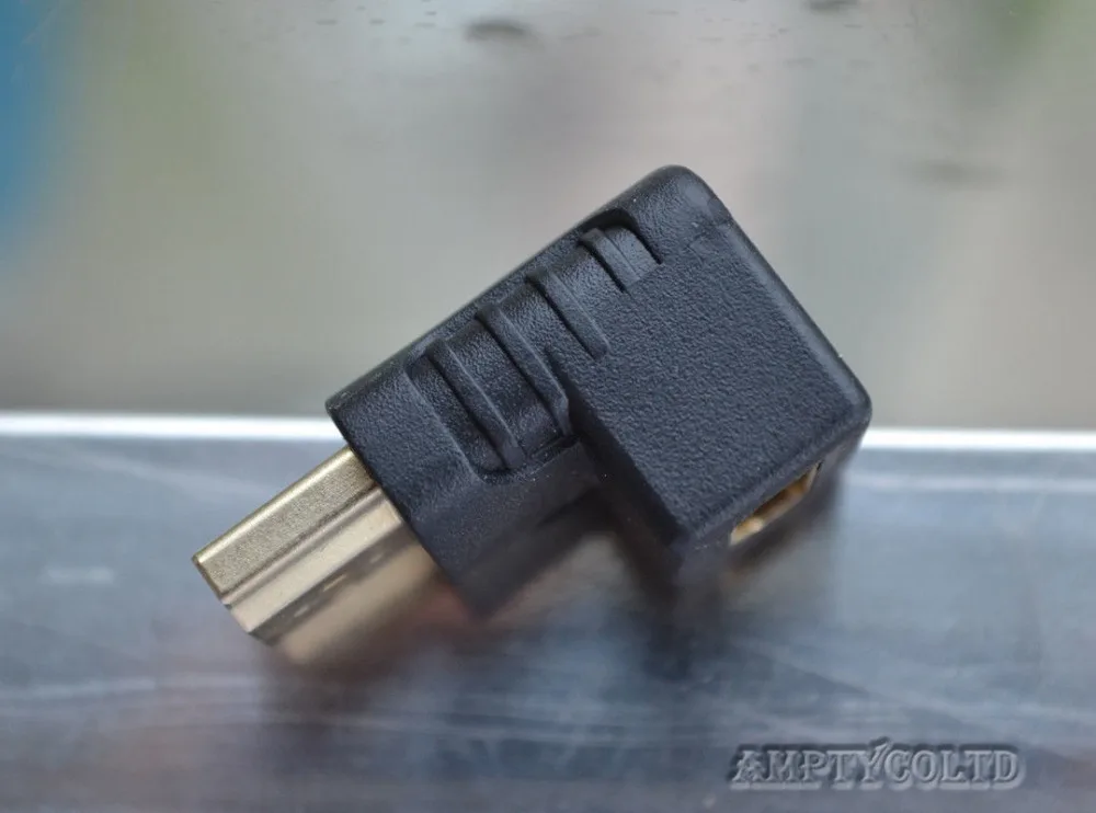 KELUSHI HDMI правый угол Порт Saver M/F адаптер-вертикальный плоский левый 90 градусов