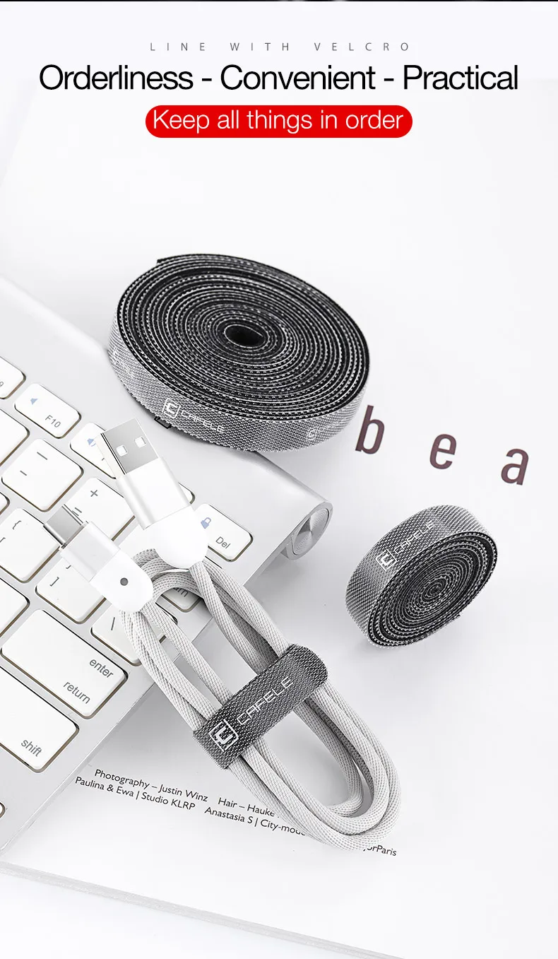 CAFELE устройство для сматывания кабеля Кабельный органайзер провода для iPhone USB Micro type C зарядное устройство кабели держатель наушников Управление шнур протектор