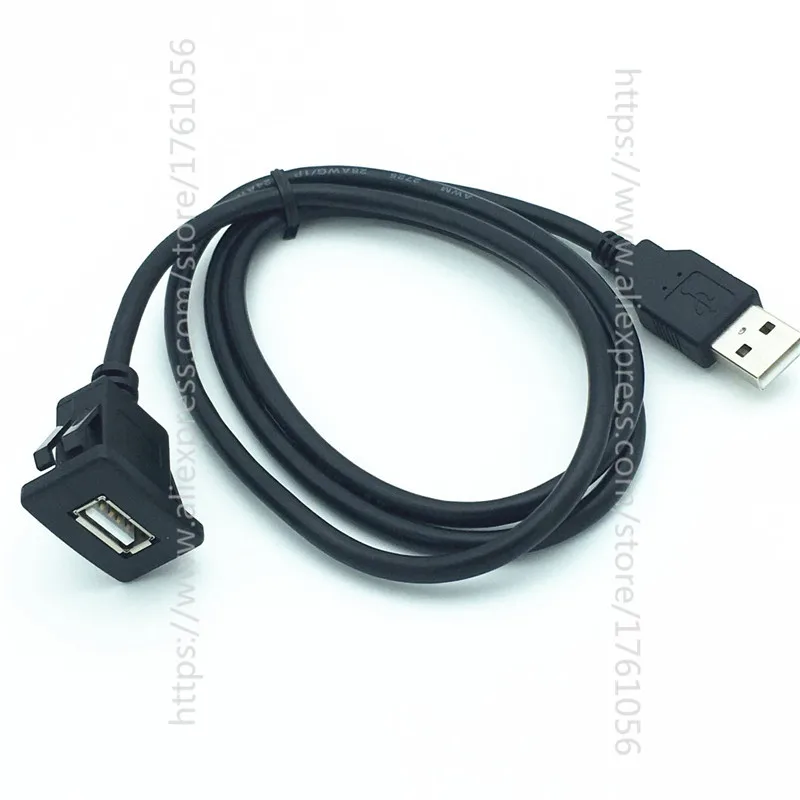 Квадратный с отдельным портом, USB 3,0 USB 2,0 панель флеш-монтажный Удлинительный кабель с пряжкой