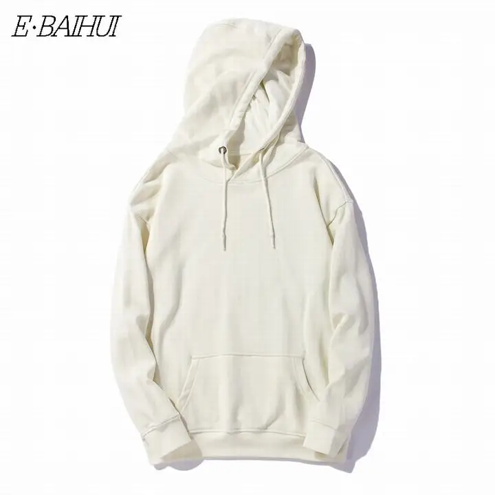beige E-BAIHUI Мужской пуловер свитшот флисовый модные толстовки мужские/женские повседневные толстовки Vibes Forever Traksuit WT002 - Color: beige