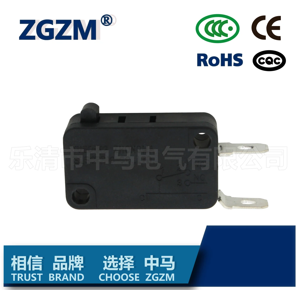 

HWEXPRESS 50PCS Fretting Switch ZW7-0E Copper Contact 3-5A Often Close And Break Two Foot