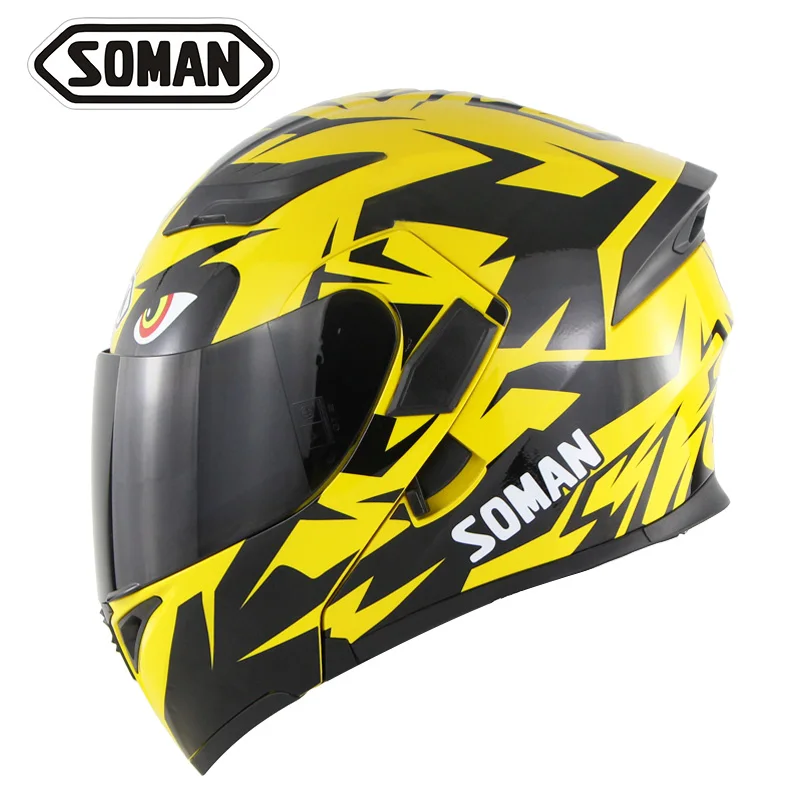 Мотоциклетные шлемы SOMAN 955 SkyEye Street защита от УФ излучения модель 400 с внутренним