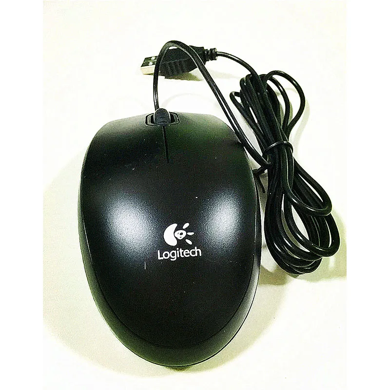 Оригинальная мышь Logitech M100r удобная черная и белая проводная универсальные мини