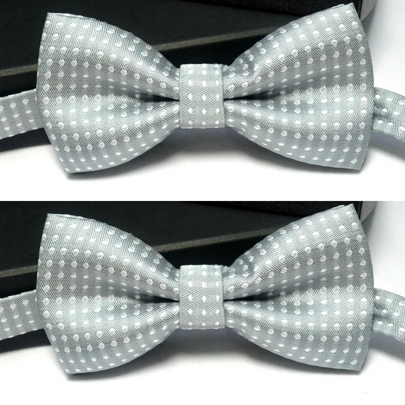 Мужской галстук бабочка для мальчиков качественный в горошек Желтые красные