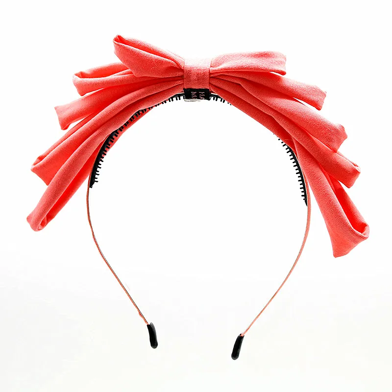 Женская Летняя трикотажная повязка на голову с бантом|fashion hair accessories|hair