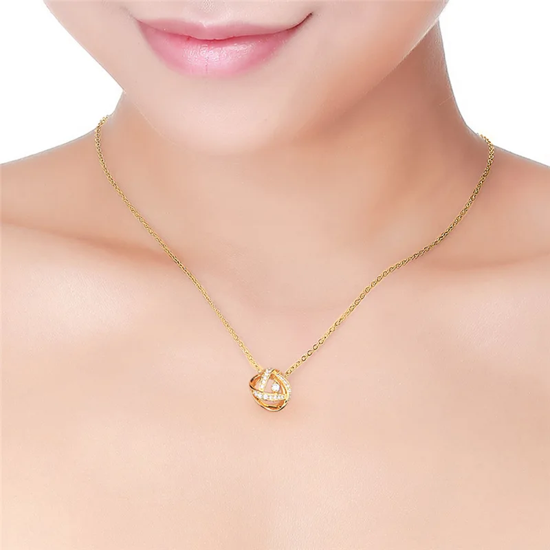 Romad Роскошные Цепочки и ожерелья для Для женщин белого золота розовое золото