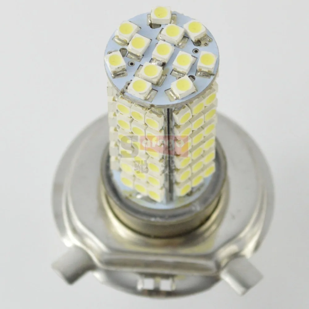 2 шт. dc 12 В супер яркость 102smd 3528 1210 светодио дный h4 лампы автомобилей