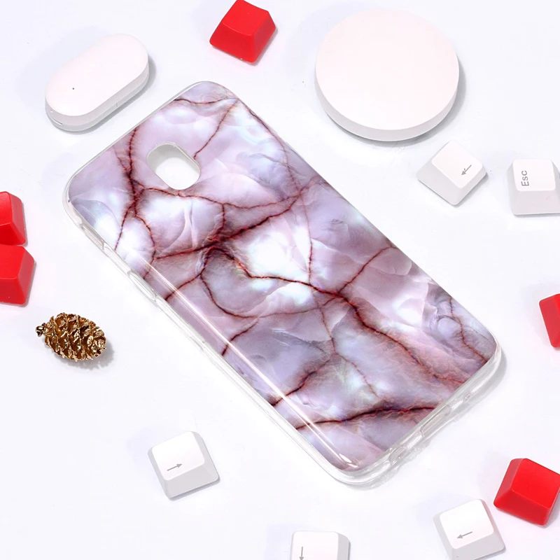 Fashion Marble Soft TPU Case Cellular Phone Silicone Cover Shell Coque Funda Hull for Samsung Galaxy J3 J5 J7 2017 EU |
