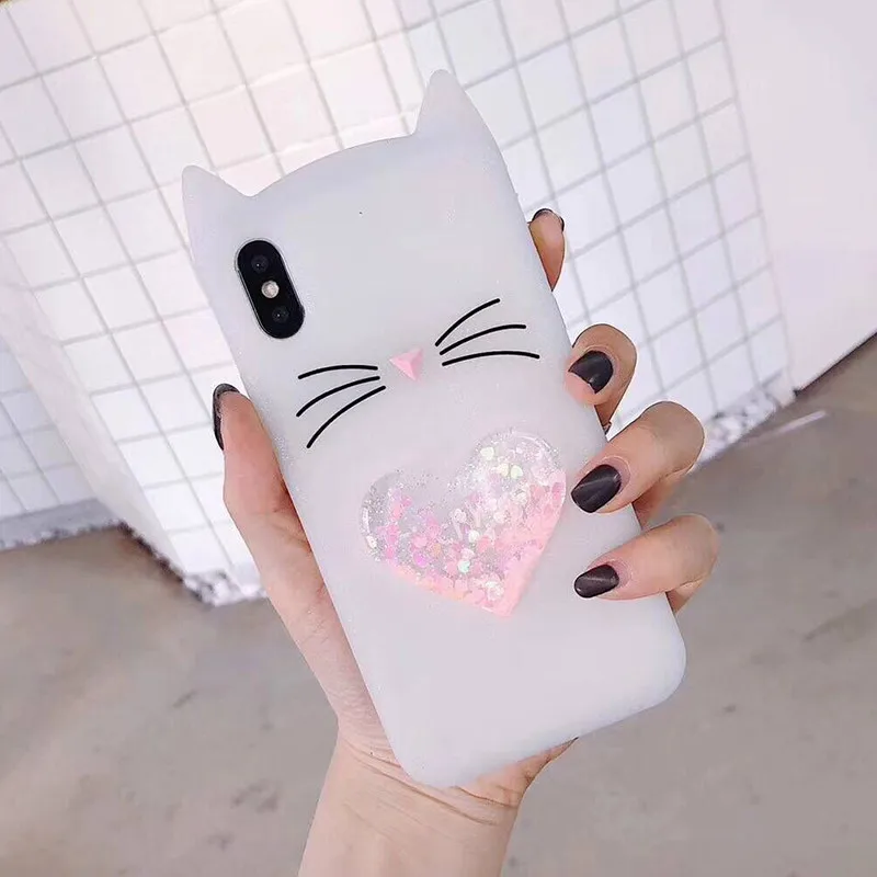 3D мультяшный чехол для iPhone 7 8 мягкий силиконовый X XS 6 6S Plus 5S SE|Чехлы-накладки| |