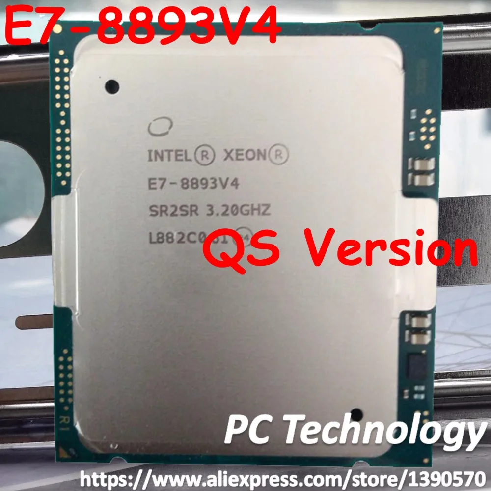 Оригинальный процессор Intel Xeon QS 4 ядра 3 20 ГГц 60 Мб 14 нм E7 8893v4 1 год гарантии для