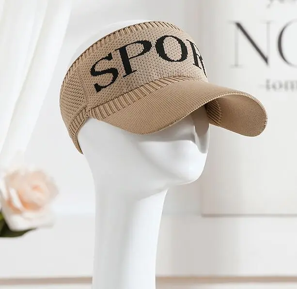 Sport khaki Уличная Женская Повседневная походная Кепка для путешествий с солнцезащитным козырьком, вязаные шапки, спортивные безрукавные открытые солнцезащитные козырьки, пляжная кепка для гольфа - Цвет: Sport khaki
