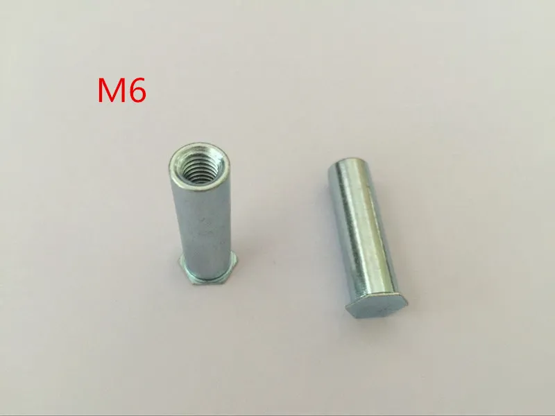 50 шт. пластины из углеродистой стали M6x6/7/8/10/12/14/15/16/18/20/22/25/30/35/40 мм заклепка для гаек