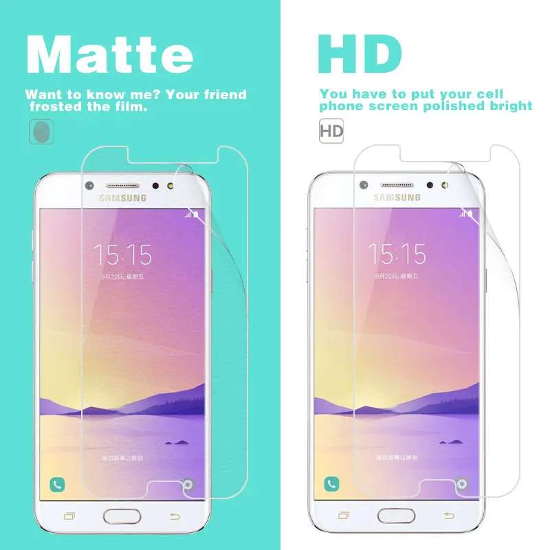 Матовая и глянцевая пленка для Samsung Galaxy C8 C7100 5 дюймов Защитная экрана HD LCD или