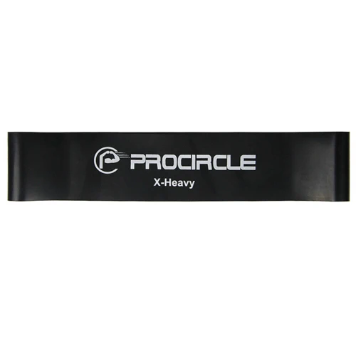 Черный Procircle, 7 уровней, резистентная петля, эластичная лента для упражнений, фитнес-лента, Йога, силовая тренировка, распродажа - Цвет: Черный