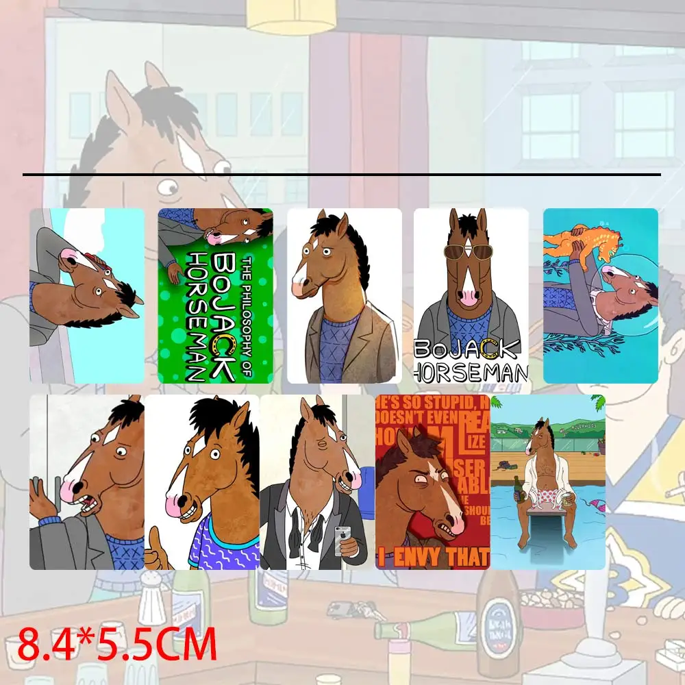 10 шт. Конь БоДжек наклейки для карт Забавный персонаж картина DIY матовая этикетка